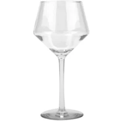 GET Enterprises GET SW-2001-CL Via 16 Oz. Customizable Tritan Plastic Wine Glass - 24/Case