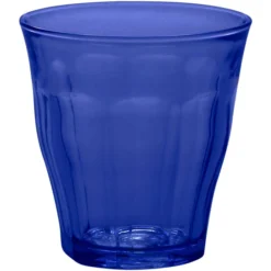 Duralex 1027FB06 Picardie Saphir 8.75 Oz. Stackable Blue Glass Tumbler - 72/Case
