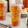 Choice 22 Oz. Clear SAN Plastic Paneled Tumbler - 12/Pack