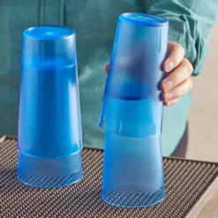 Choice 12 Oz. Blue SAN Plastic Pebbled Tumbler - 12/Pack 5 Choice 12 Oz. Blue SAN Plastic Pebbled Tumbler - 12/Pack -Vidivi shop 2162987