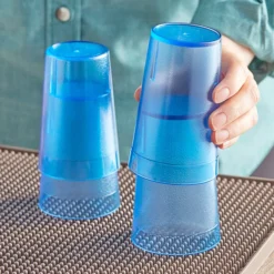 Choice 9 Oz. Blue SAN Plastic Pebbled Tumbler - 12/Pack -Vidivi shop 2163229