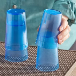 Choice 8 Oz. Blue SAN Plastic Pebbled Tumbler - 12/Pack -Vidivi shop 2163232