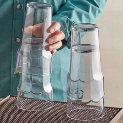 Choice 22 Oz. Clear SAN Plastic Paneled Tumbler - 12/Pack -Vidivi shop 2163874