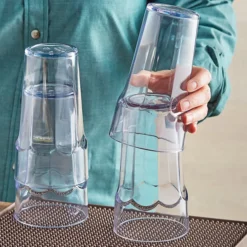 Choice 20 Oz. Clear SAN Plastic Paneled Tumbler - 12/Pack 5 Choice 20 Oz. Clear SAN Plastic Paneled Tumbler - 12/Pack -Vidivi shop 2163875