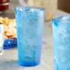 Choice 20 Oz. Blue SAN Plastic Pebbled Tumbler - 12/Pack