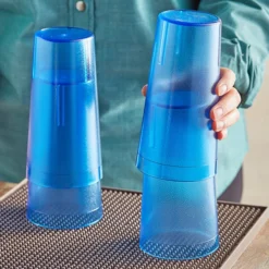 Choice 20 Oz. Blue SAN Plastic Pebbled Tumbler - 12/Pack 5 Choice 20 Oz. Blue SAN Plastic Pebbled Tumbler - 12/Pack -Vidivi shop 2163879