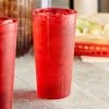 Choice 20 Oz. Red SAN Plastic Pebbled Tumbler - 12/Pack