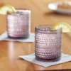 Fortessa Tableware Solutions Fortessa Jupiter 10 Oz. Purple Rocks / Double Old Fashioned Glass - 24/Case