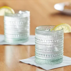 Fortessa Tableware Solutions Fortessa Jupiter 10 Oz. Sage Green Rocks / Double Old Fashioned Glass - 24/Case