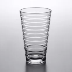 GET Enterprises GET SW-1714-CL Cirq 10 Oz. SAN Plastic Stackable Mixing Glass - 24/Case