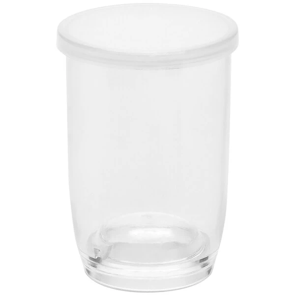 American Metalcraft 3 Oz. Reusable Clear Plastic Cup With Lid PMC3 - 6/Pack 1 American Metalcraft 3 Oz. Reusable Clear Plastic Cup With Lid PMC3 - 6/Pack