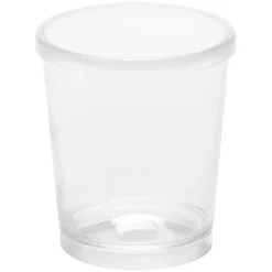 American Metalcraft 12 Oz. Reusable Clear Plastic Tumbler With Lid PTL12