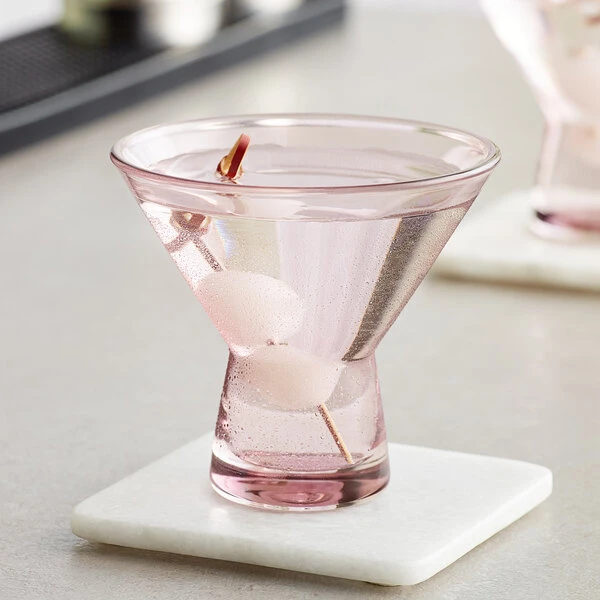 Acopa Pangea 6 Oz. Mauve Martini Glass - 12/Case 1 Acopa Pangea 6 Oz. Mauve Martini Glass - 12/Case