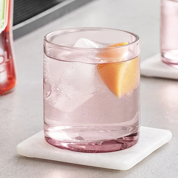 Acopa Pangea 10 Oz. Mauve Rocks / Old Fashioned Glass - 12/Case 1 Acopa Pangea 10 Oz. Mauve Rocks / Old Fashioned Glass - 12/Case