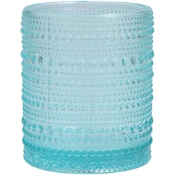 Fortessa Tableware Solutions Fortessa Jupiter 10 Oz. Pool Blue Rocks / Double Old Fashioned Glass - 24/Case