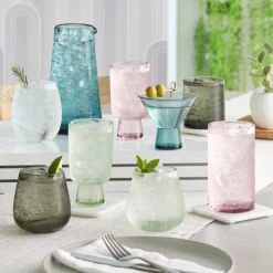 Acopa Pangea 10 Oz. Mauve Rocks / Old Fashioned Glass - 12/Case 8 Acopa Pangea 10 Oz. Mauve Rocks / Old Fashioned Glass - 12/Case -Vidivi shop 2308352