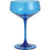 Fortessa Tableware Solutions Fortessa Outside 8.9 Oz. Blue Tritan Plastic Coupe Glass - 24/Case