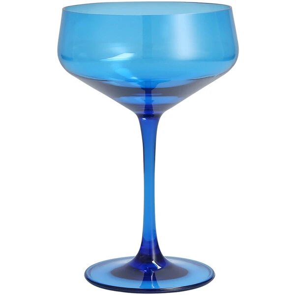 Fortessa Tableware Solutions Fortessa Outside 8.9 Oz. Blue Tritan Plastic Coupe Glass - 24/Case 1 Fortessa Tableware Solutions Fortessa Outside 8.9 Oz. Blue Tritan Plastic Coupe Glass - 24/Case