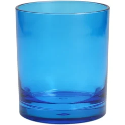 Fortessa Tableware Solutions Fortessa Outside 12 Oz. Blue Tritan Plastic Rocks / Old Fashioned Glass - 24/Case