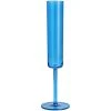 Fortessa Tableware Solutions Fortessa Outside 6 Oz. Blue Tritan Plastic Flute Glass - 24/Case