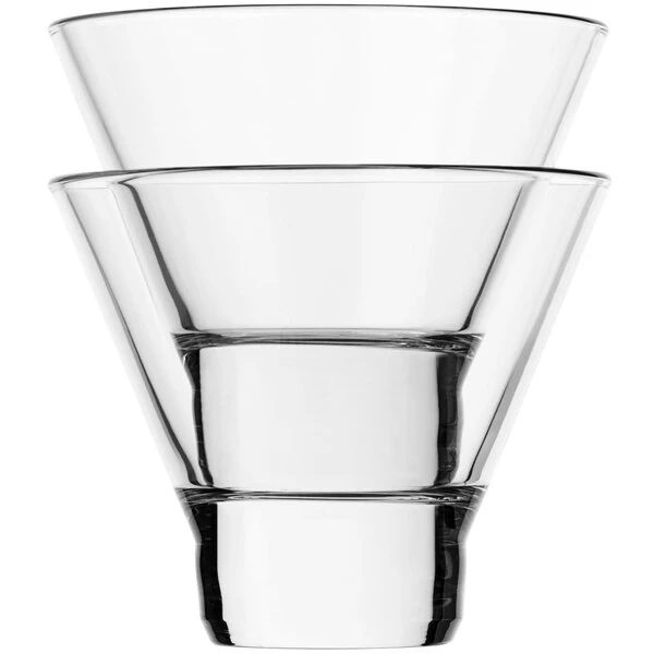 Libbey 9 Oz. Boost Stackable Stemless Martini Glass - 12/Case 2 Libbey 9 Oz. Boost Stackable Stemless Martini Glass - 12/Case - Image 2