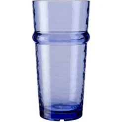 Libbey Infinium Wake 16 Oz. Tidal Blue Tritan Plastic Stackable Cooler Glass - 12/Case