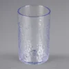 Carlisle 550807 Pebble Optic 8 Oz. Clear SAN Plastic Tumbler - 6/Pack