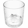GET Enterprises GET Hammered 12 Oz. SAN Plastic Rocks / Old Fashioned Glass - 24/Case