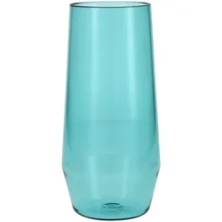 Fortessa Tableware Solutions Fortessa Sole 18 Oz. Aqua Sky Tritan Plastic Beverage Glass - 12/Case