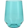 Fortessa Tableware Solutions Fortessa Sole 19 Oz. Aqua Sky Tritan Plastic Stemless Wine Glass - 12/Case