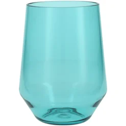 Fortessa Tableware Solutions Fortessa Sole 19 Oz. Aqua Sky Tritan Plastic Stemless Wine Glass - 12/Case