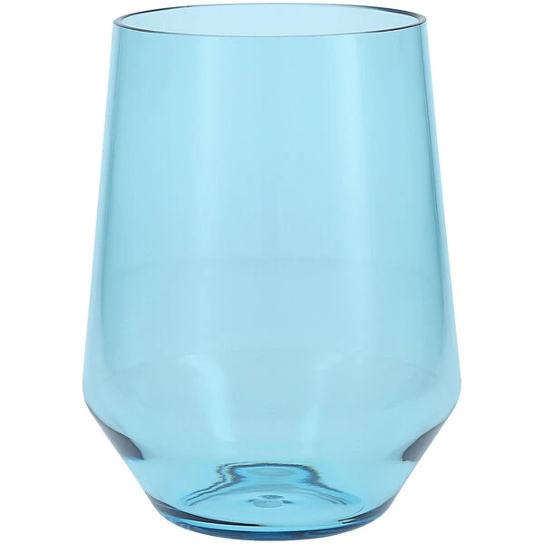 Fortessa Tableware Solutions Fortessa Sole 19 Oz. Blue Ether Tritan Plastic Stemless Wine Glass - 12/Case 1 Fortessa Tableware Solutions Fortessa Sole 19 Oz. Blue Ether Tritan Plastic Stemless Wine Glass - 12/Case