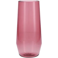 Fortessa Tableware Solutions Fortessa Sole 18 Oz. Rose Tritan Plastic Beverage Glass - 12/Case