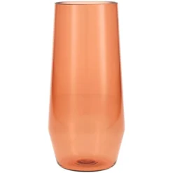 Fortessa Tableware Solutions Fortessa Sole 18 Oz. Terra Cotta Tritan Plastic Beverage Glass - 12/Case