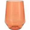Fortessa Tableware Solutions Fortessa Sole 19 Oz. Terra Cotta Tritan Plastic Stemless Wine Glass - 12/Case