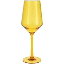 Fortessa Tableware Solutions Fortessa Sole 13 Oz. Yellow Sun Tritan Plastic White Wine Glass - 12/Case