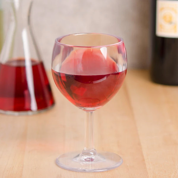 GET Enterprises GET SW-1406-1-SAN-CL 6 Oz. Customizable SAN Plastic Wine Glass 1 GET Enterprises GET SW-1406-1-SAN-CL 6 Oz. Customizable SAN Plastic Wine Glass