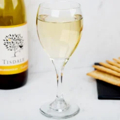 Libbey 3965 Teardrop 8.5 Oz. Customizable White Wine Glass - 24/Case