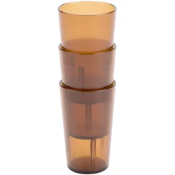 Cambro 500P153 Colorware 5.2 Oz. Amber Customizable SAN Plastic Tumbler - 6/Pack -Vidivi shop 803814