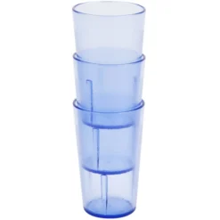 Cambro 500P401 Colorware 5.2 Oz. Slate Blue Customizable SAN Plastic Tumbler - 6/Pack -Vidivi shop 803857