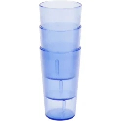 Cambro 1200P401 Colorware 12.6 Oz. Slate Blue Customizable SAN Plastic Tumbler - 6/Pack -Vidivi shop 803899