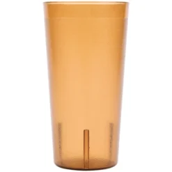 Cambro 2000P153 Colorware 22 Oz. Amber Customizable SAN Plastic Tumbler - 6/Pack -Vidivi shop 803925