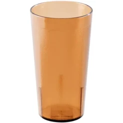 Cambro 1600P2153 Colorware 16.4 Oz. Amber Customizable SAN Plastic Tumbler - 24/Case -Vidivi shop 805168