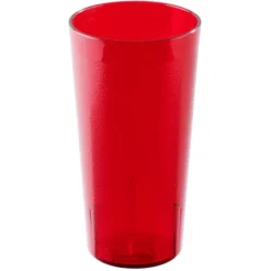 Cambro 2000P2156 Colorware 22 Oz. Ruby Red Customizable SAN Plastic Tumbler - 24/Case -Vidivi shop 805878