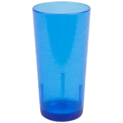 Cambro D16608 Del Mar 16 Oz. Sapphire Blue Customizable SAN Plastic Tumbler - 36/Case -Vidivi shop 932084