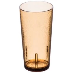 Cambro D16609 Del Mar 16 Oz. Light Amber Customizable SAN Plastic Tumbler - 36/Case -Vidivi shop 941738