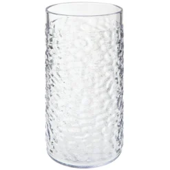 GET Enterprises GET 3316-CL Waikiki 16 Oz. Clear Customizable SAN Plastic Hammered Tumbler - 72/Case