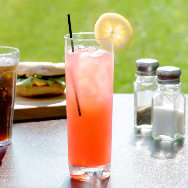 GET Enterprises GET SW-1444-1-CL Roc N' Roll 12 Oz. Customizable SAN Plastic Collins Glass - 24/Case 1 GET Enterprises GET SW-1444-1-CL Roc N' Roll 12 Oz. Customizable SAN Plastic Collins Glass - 24/Case